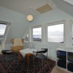 Loungeområde med havudsigt